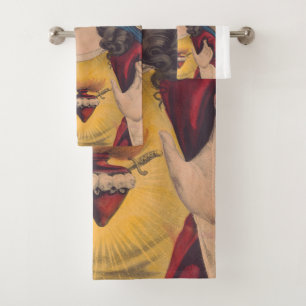 Conjunto De Toalhas Sagrado Coração de Maria