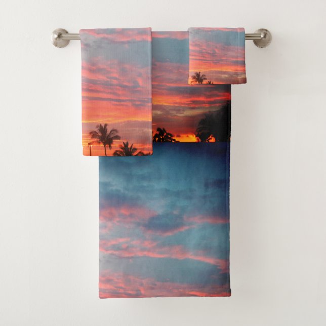 Conjunto De Toalhas Sangria Sunset Towel Set (Insitu)