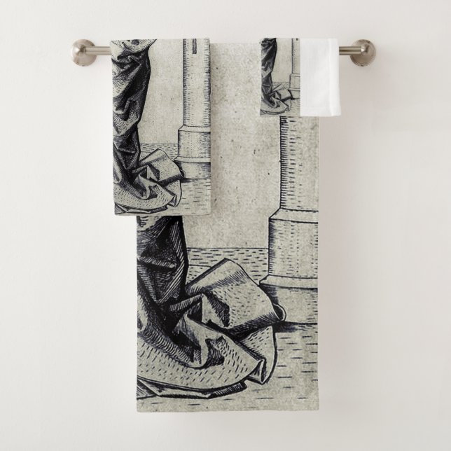 Conjunto De Toalhas Santa Bárbara da Torre Arte Gráfica Sagrada (Insitu)
