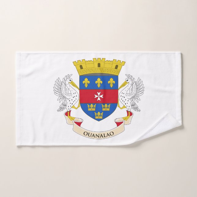 Conjunto De Toalhas Santo Barthélemy Flag (Toalha de mão)