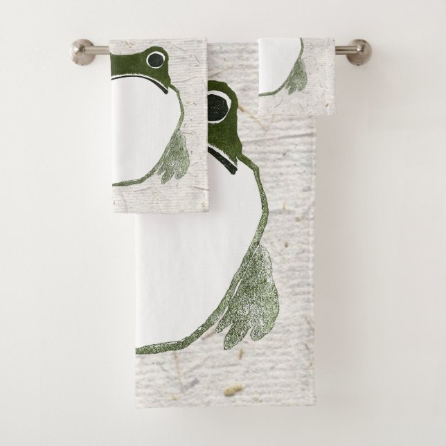 Conjunto De Toalhas Sapo Indecente Japonês Fez século XIX (Insitu)