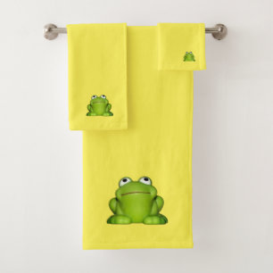 Conjunto De Toalhas Sapo Smiley Bonito