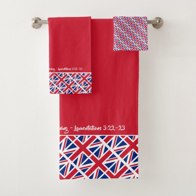Conjunto De Toalhas SAR - UNIDO - JACK - Patriótico RED (Insitu)