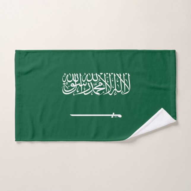 Conjunto De Toalhas Saudi Arabia Flag (Toalha de mão)