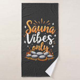 Conjunto De Toalhas Sauna Vibes Apenas Entusiasta Sauna Spa Day