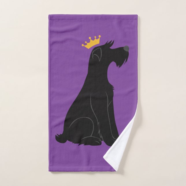 Conjunto De Toalhas Schnauzer Prince (Toalha de mão)