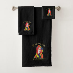 Conjunto De Toalhas Se todos os outros falharem, juntem-se ao palhaço