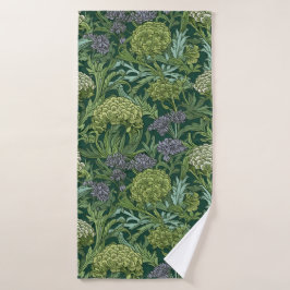 Conjunto De Toalhas Seamless William Morris style floral pattern