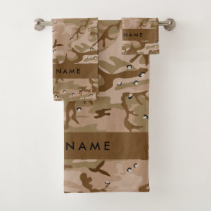 Conjunto De Toalhas Seixos de Camuflagem do Deserto, Seu nome, Persona