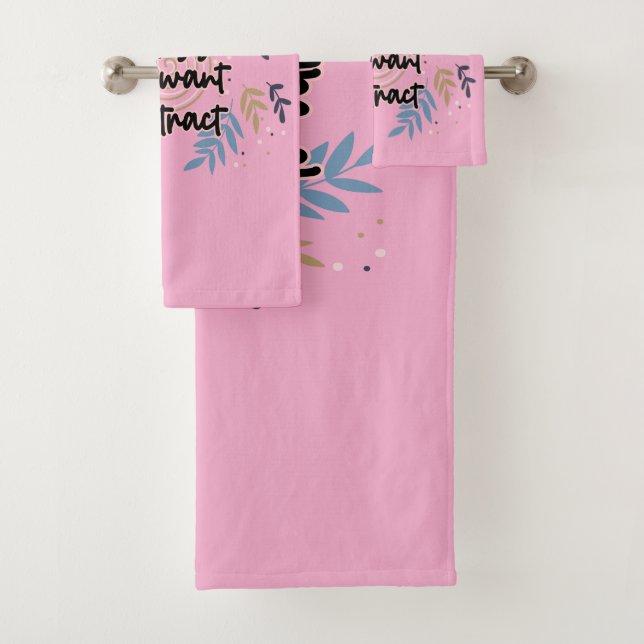 Conjunto De Toalhas Seja A Energia Que Você Quer Atrair (Insitu)