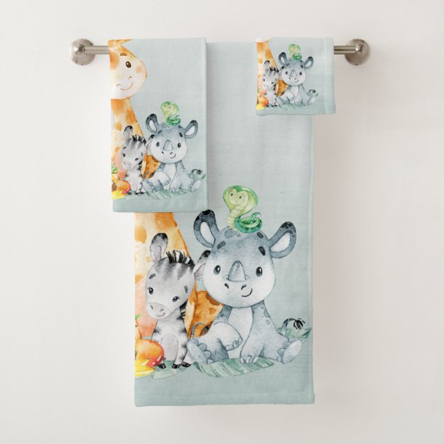 Conjunto De Toalhas Selva de Cute Safari Cáutara (Insitu)