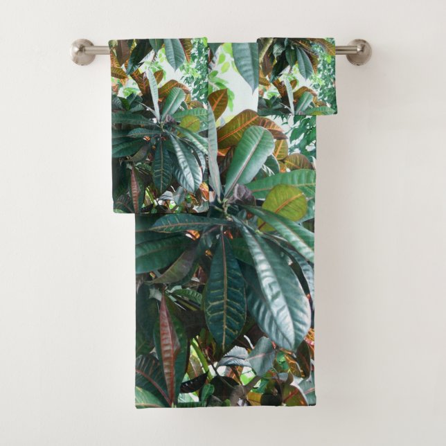 Conjunto De Toalhas Selva Tropical Verde (Insitu)
