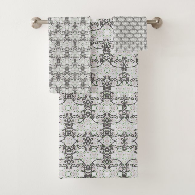 Conjunto de Toalhas Sem Costura Art Deco (Insitu)