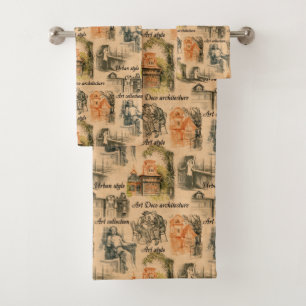 Conjunto De Toalhas Senhoras do Vintage no Lápis da Cidade