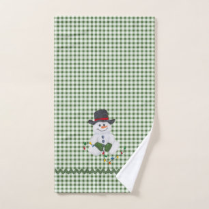Conjunto De Toalhas Sentado Snowman