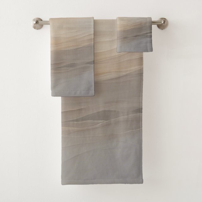 Conjunto De Toalhas Sépia Serenidade: Tons Tranquilo (Insitu)
