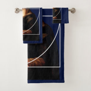 Conjunto De Toalhas Sequência Fibonacci Leonardo da Vinci Mona Lisa
