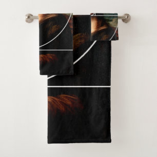 Conjunto De Toalhas Sequência Fibonacci Leonardo da Vinci Mona Lisa