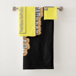 Conjunto De Toalhas "Ser Um Vencedor" Design. Comprar Agora