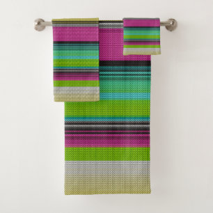 Conjunto De Toalhas Serape mexicano #9