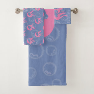 Conjunto De Toalhas Sereias e bolhas