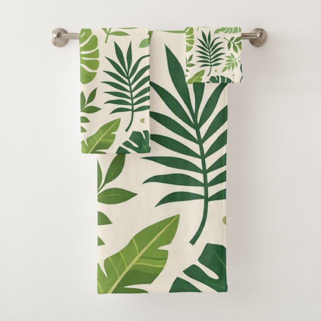 Conjunto De Toalhas Serenidade Tropical (Insitu)