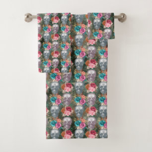 Conjunto De Toalhas Série Boho Caveira Design 10