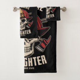 Conjunto De Toalhas Serviço de Bombeiros Personalizados