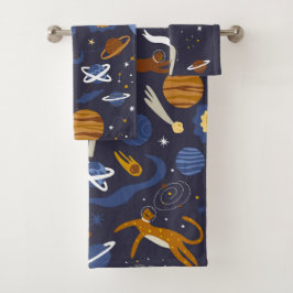 Conjunto De Toalhas Set de toallas Animals Outer Space