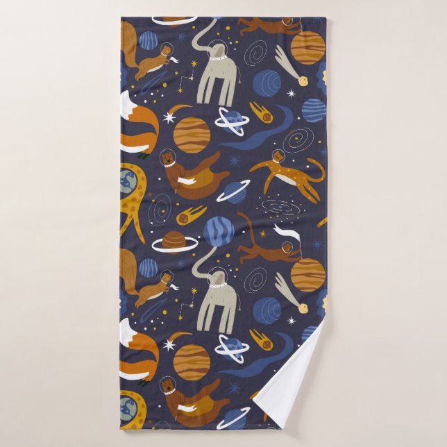 Conjunto De Toalhas Set de toallas Animals Outer Space (Toalha de Banho)