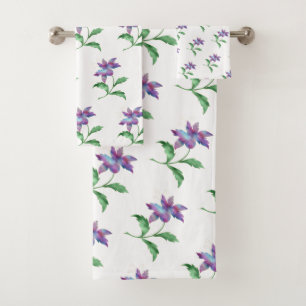 CONJUNTO DE TOALHAS SET DE TOWEL DE BANHEIRA DE PRIMAVERA PURA
