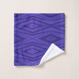Conjunto De Toalhas Set of two purple towels featuring geometric 