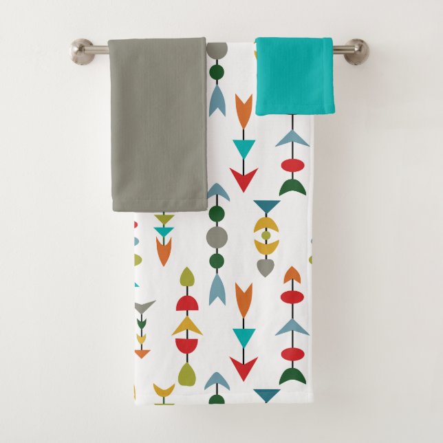 Conjunto De Toalhas Setas Coloridas (Insitu)