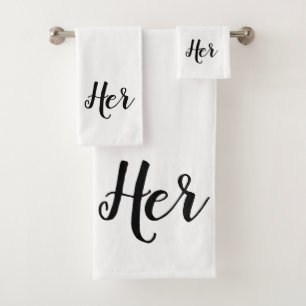 Conjunto De Toalhas Seu Script Monograma Bath Totoset