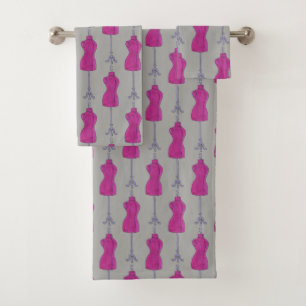 Conjunto De Toalhas Sewing Dressform Mannequin Fashion Design