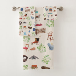 Conjunto De Toalhas Sexo Padrão de Brinquedos de creche de bebê com en