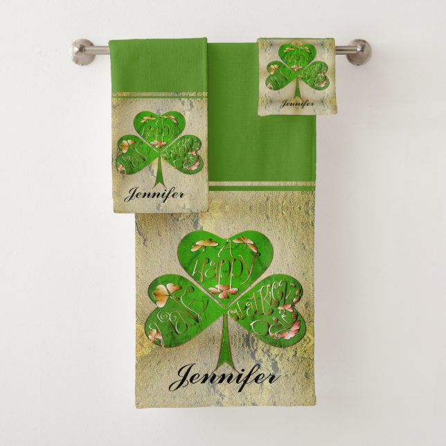 Conjunto De Toalhas Shamrock "Rua Feliz. (Insitu)