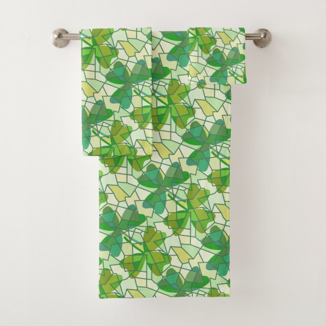 Conjunto De Toalhas Shamrocks Bath Totoset (Insitu)