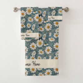 Conjunto De Toalhas Shasta Daisy Dorm Bath Towel Set