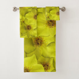 Conjunto De Toalhas Shrubby Cinquefoil Padrão Sem Costura