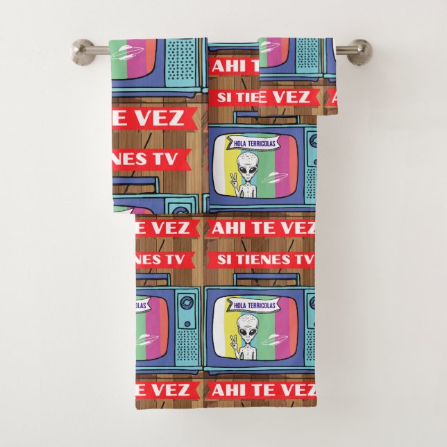 Conjunto De Toalhas si tienes tv ahi te vez (Insitu)