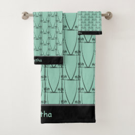 Conjunto De Toalhas Silhuette Bonita, Rosa Moderno