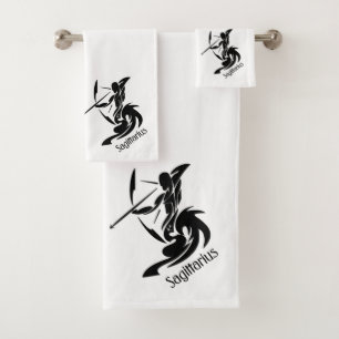 Conjunto De Toalhas Símbolo e Sinal Zodiac Sagitário