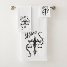 Conjunto De Toalhas Símbolo Libra Zodiac