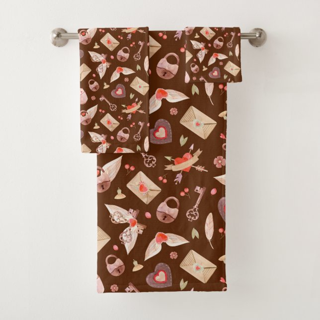 Conjunto De Toalhas Símbolos do Amor (Insitu)