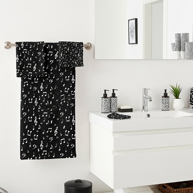 Conjunto De Toalhas símbolos musicais (Criador carregado)