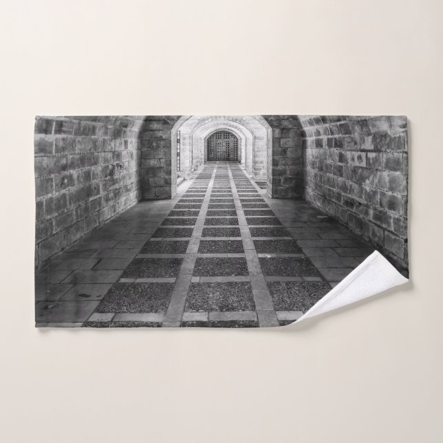 Conjunto De Toalhas Simetria em preto e branco (Toalha de mão)