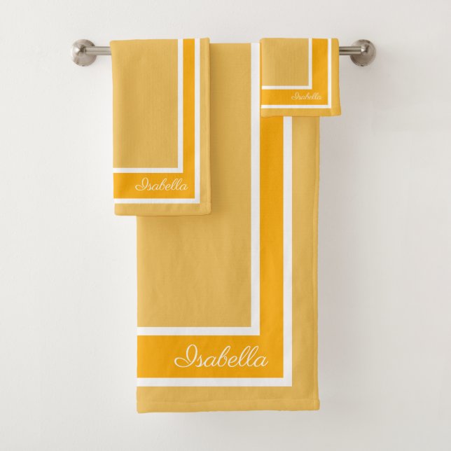 Conjunto De Toalhas Simple Modern Mimosa (Insitu)