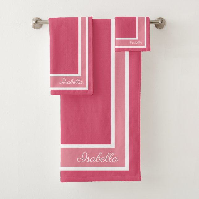 Conjunto De Toalhas Simples honeysuckle moderno (Insitu)