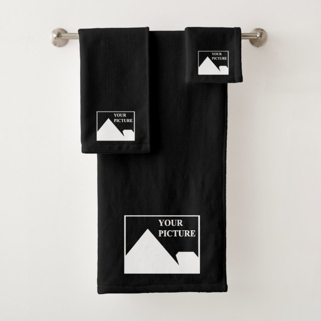 Conjunto De Toalhas Simples Moderno Crie Sua Própria Foto De Casamento (Insitu)